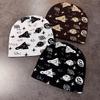 Rocket Planet Fall Winter Knit Wool Hat High Top Design Style Outdoor Casual