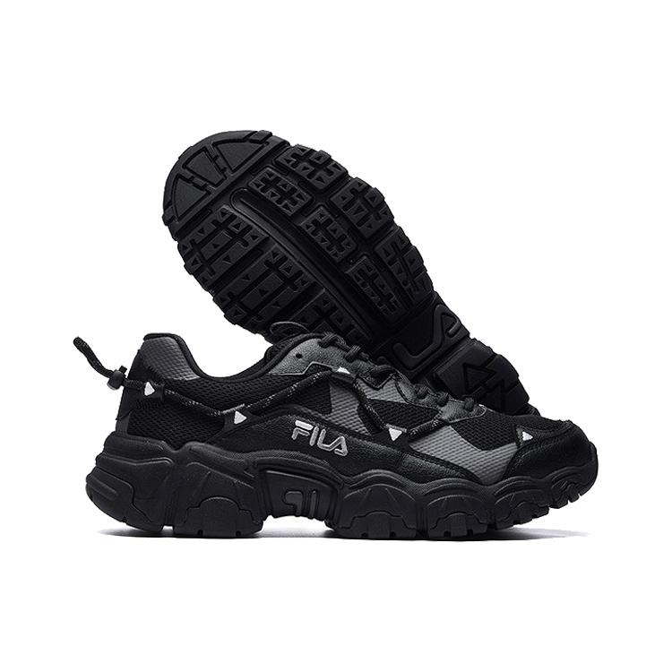 New FILA Fluid Slip Resistant And Breathable Low top Casual Shoes Men's Black F12M034129FBK