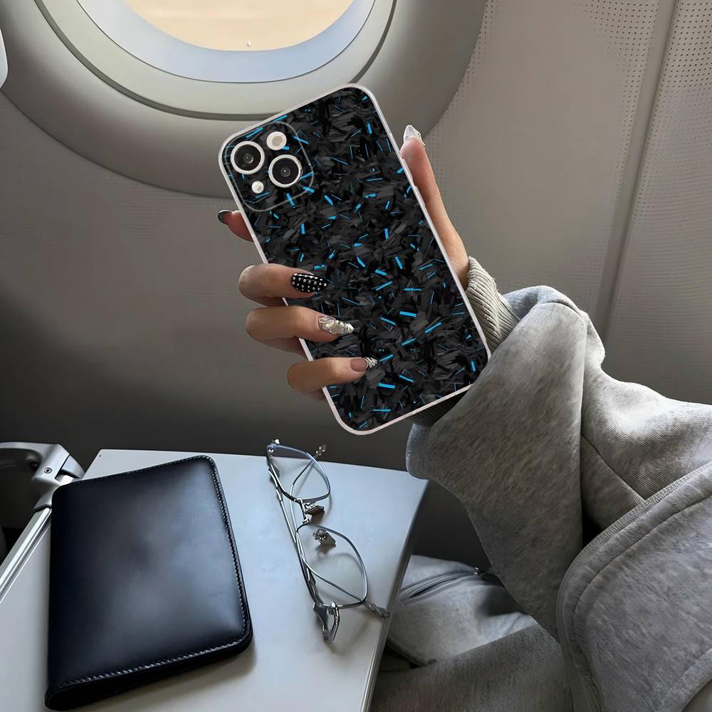 Racing Material APEX CARBON FRAGMENT Transparent Phone Case For IPhone 17 Air 16 Pro Max 15 14 13 12 11Plus Shockproof Cover