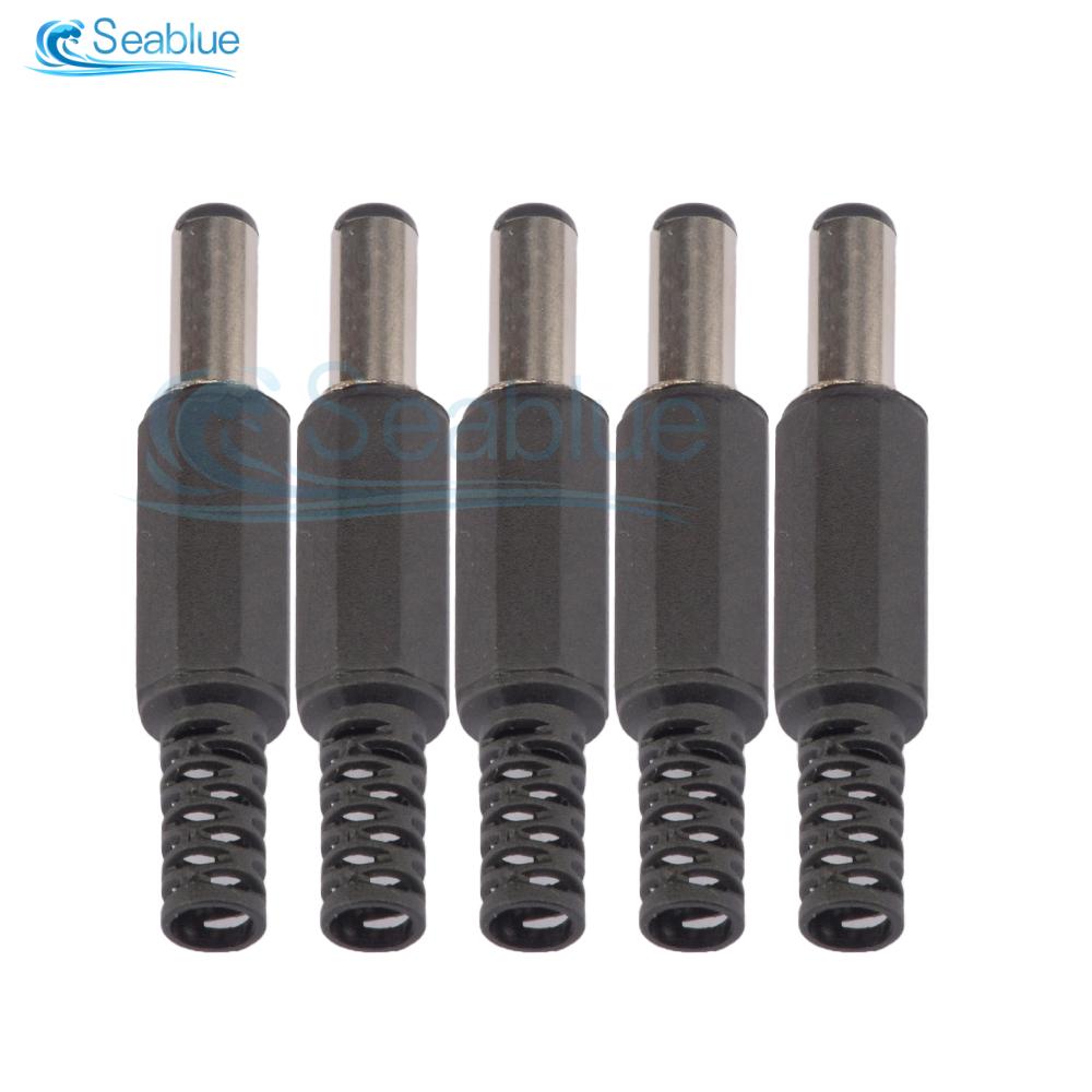 

5/10PCS 5*2.1mm DC Power Plug Male Adapter Sets Socket Adapter Connectors Set For DIY Projects Connector Notebook Supplies