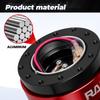 MUGE-Car Steering Wheel Snap Off Quick Release Hub Adapter Boss Kit Aluminum For 6-Hole Steering Wheel Hub Car Accessories QR030