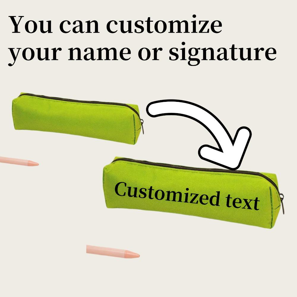 Personalized Pencil Case Engrave Your Name-Large Capacity,8 Colors.Perfect Gift for Students&Office.Durable&Uniquely Yours