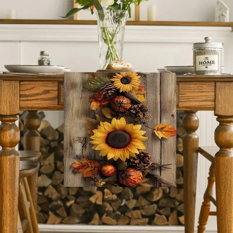 Geometrisch Patroon Linnen Tafel Runner Feesttafelkleed Koffietafelhoes Isolerende Mat Eetkamer Keukentafel Decoratie