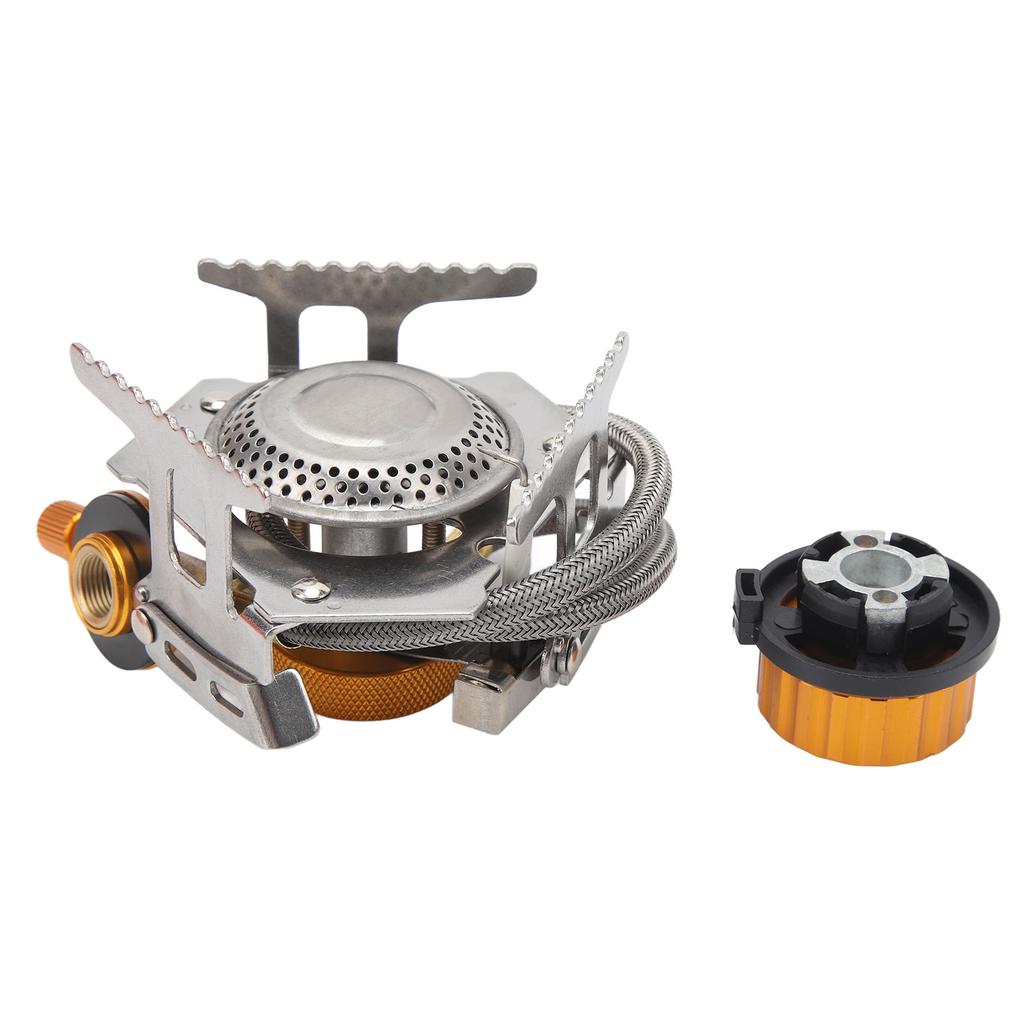 3700W Camping Gas Stove Foldable Stove Burner with Piezoelectric Ignition for Outdoor Backpacking Hi