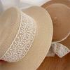 Sun Hat Breathable Large Brim Design Sun Protection Hat Lace Bow Decoration French Style Straw Hat Headwear