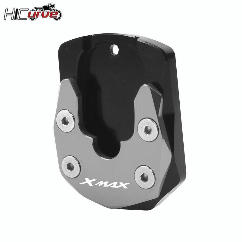 Motorcycle Kickstand Foot Side Stand Extension Pad Support Plate For YAMAHA XMAX 125 300 250 XMAX250 XMAX125 XMAX300 2017-2023