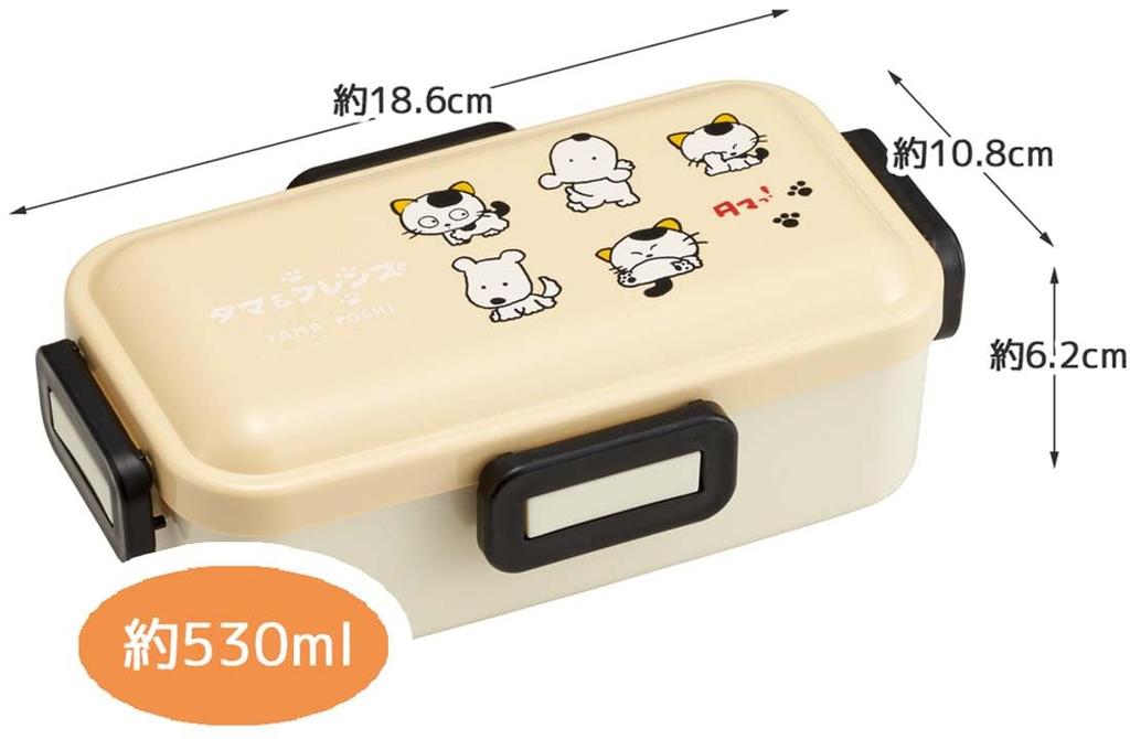 Skater Bento Box 530ml Antibacterial Fluffy Dome Lid For Women Made In Japan Tama Lens PFLB6AG &