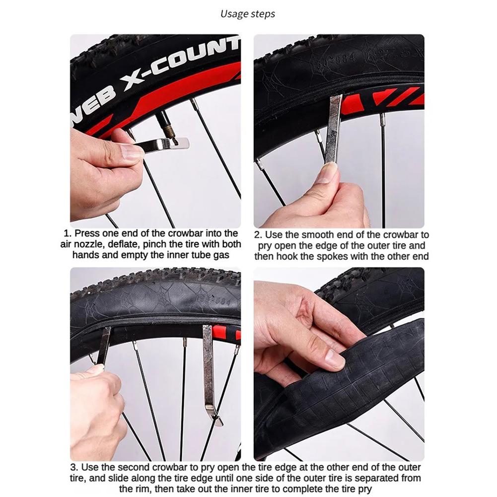 Bike Tire Repair Kit Bicycle Tire Repair Kit Glueless Self-Adhesive Patches Portable