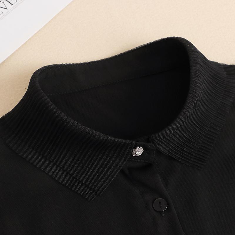 

Элегантная рубашка со съемным ложным воротником из шифона, полурубашка, блузка, топ, регулируемые ложные воротники, женский свитер, аксессуары для одежды