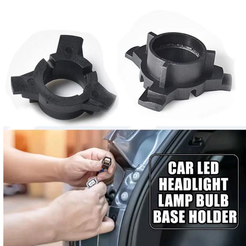2x H7 Car Headlight Adapter Socket LED Lamp Base Holder for KIA K3 K4 K5 Sorento Hyundai New SantaFe Tucson QASHQAI Sonata 9th