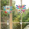 2pcs DIY Acrylic Diamond Painting Wind Chime for Adults Suncatcher Diamonds Art Kits with Crystal Pendant Gift for Girls & Boys