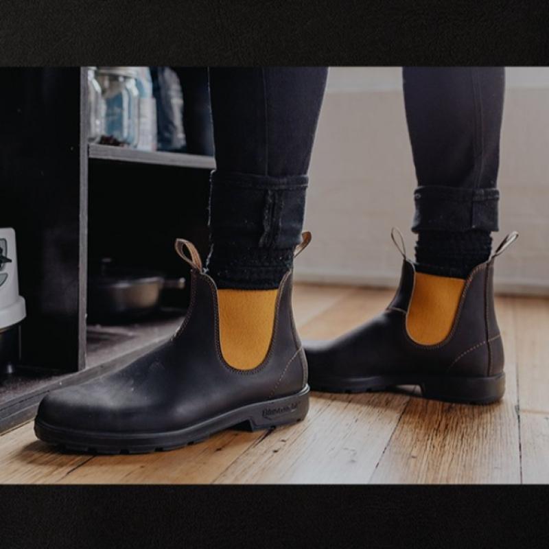 BLUNDSTONE Original 1919 Chelsea Boots Brown Mustard