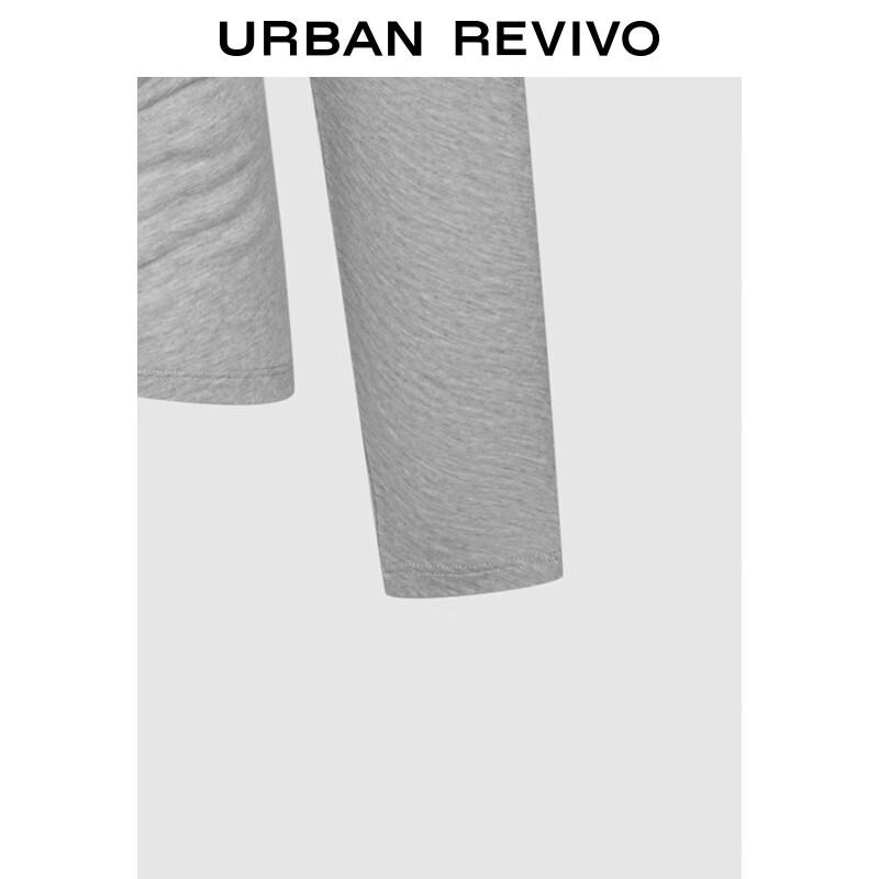 UR 2025 Autumn Women's Irregular Pleated Long-Sleeve T-Shirt