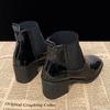 Fashion Autumn Winter New Collection Women Round Toe Low Heel Boots Black Simple comfortable versatile Ankle Boots Non-slip Shoes