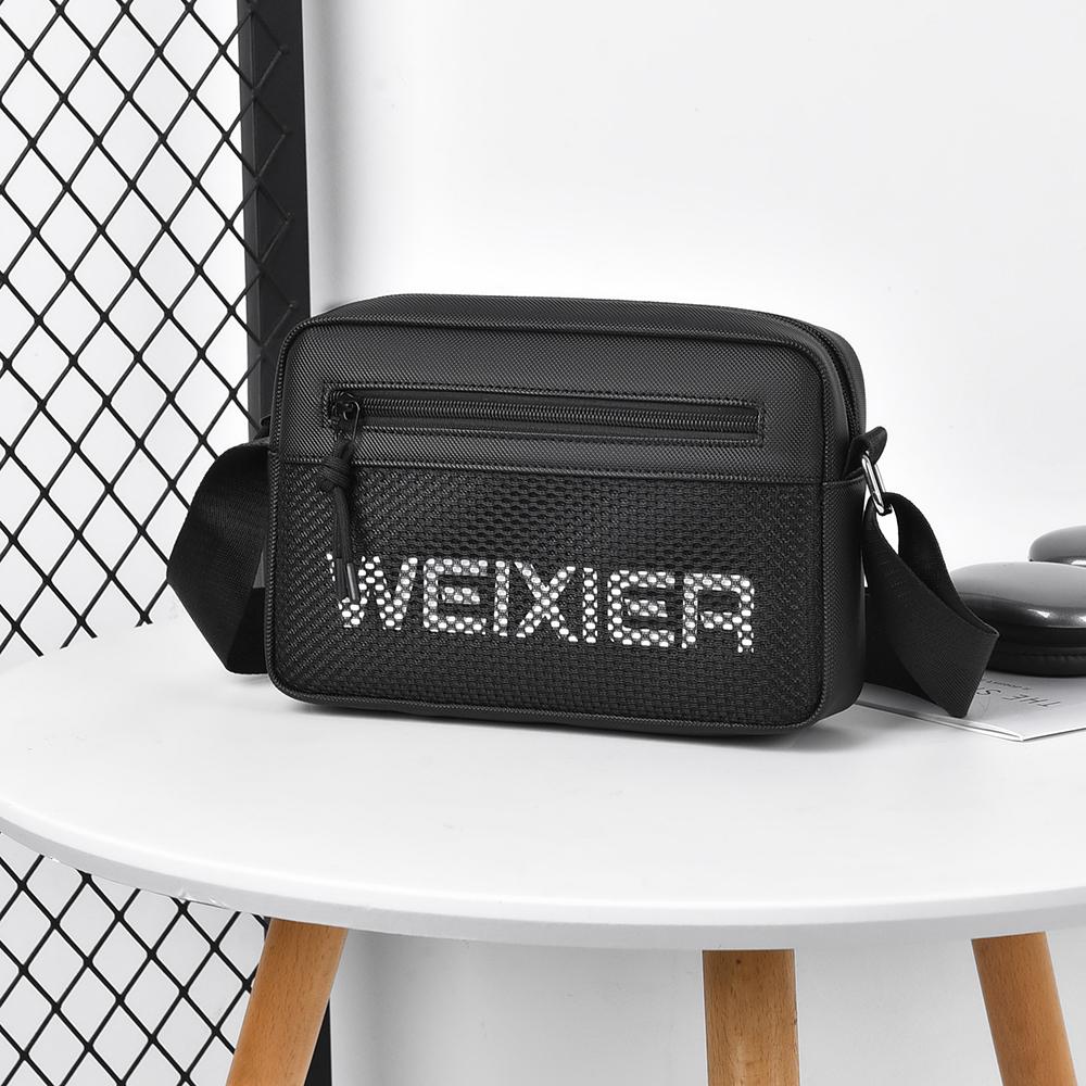 WEIXIER Men's Crossbody Shoulder Bag Messenger Bag Mini Purse Travel Passport Wallet Bag