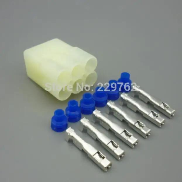 Shhworldsea 6 Pin 2.2mm HM 090 Female And Male Motorcycle Connector 6189-6171 6180-6181 Electrical Connector FOR Fit Toyota