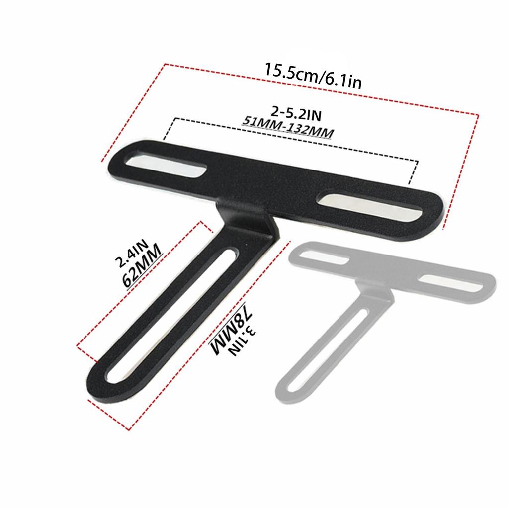 Rear Mudguard License Plate Holder Splash Guard with License Bracket Vehicle Accessories for UQI U2 Electric Scooter