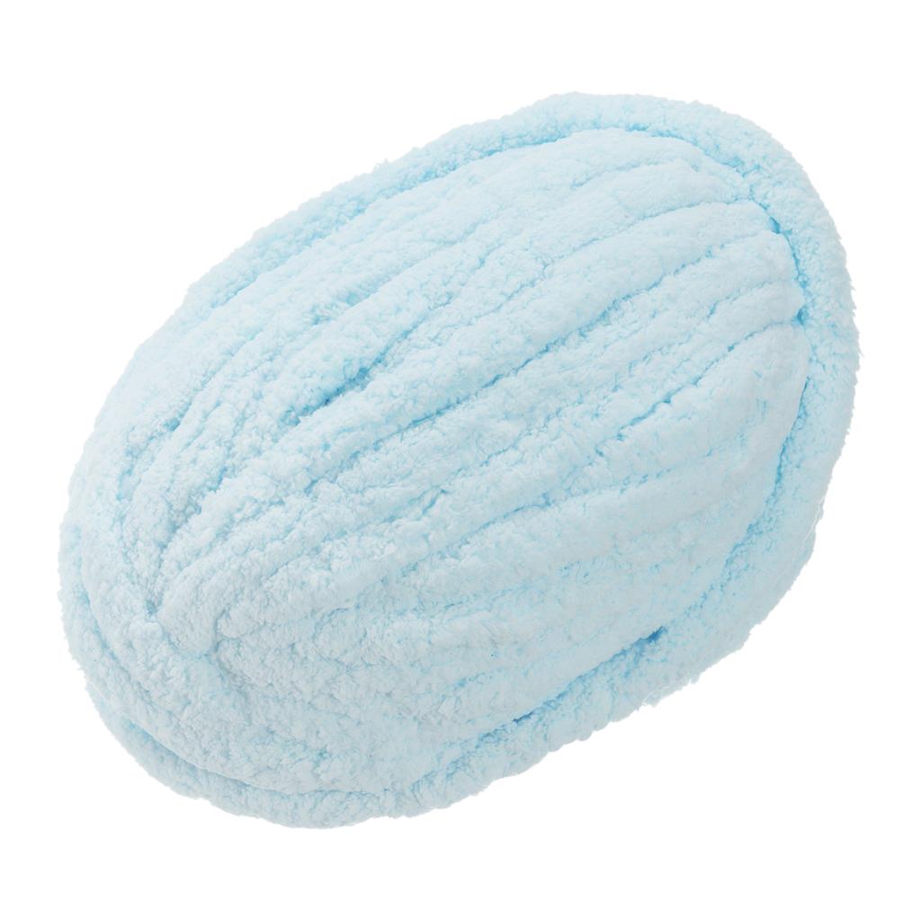 Dickes Garn Polyester Deckenwolle, Handgestricktes DIY Dickes Chenillegarn zum Häkeln von Decken Taschen Schal Hüten 27m x 2cm