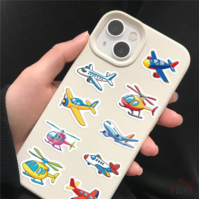 500Pcs/Roll Cartoon Airplanes Kids Rewards Stickers - DIY Scrapbooks Album Decor Sealing Label Decals