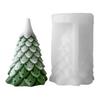 Christmas Tree Silicone Mold Handmade Aroma Candle Soap Resin Polymer Clay Mold Reusable DIY Holiday Craft Supplies