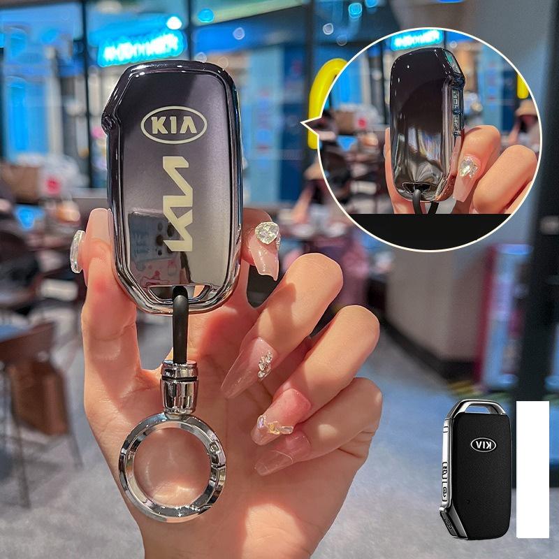2026 Hot Car Sticker TPU Car Remote Key Case Keychain For KIA Sportage R GT Stinger Sorento Ceed Cerato Forte Niro Soul Tellurid