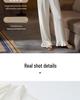 White Rose French Sweet Ice Silk Women's Pajama Set, Spring/Autumn, Long Sleeve, Indoor/Outdoor Wear