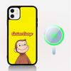 Lovely Curious G-George Monkey For Magnetic Wireless Phone Case For IPhone 17 16 15 14 13 12 11 Pro Max Plus Mag Phone Cover