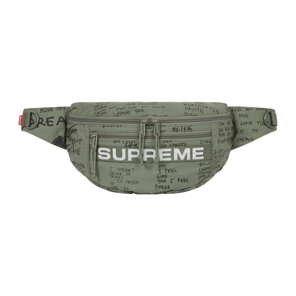 New Supreme Cotton With Nylon Shoulder Bag, Crossbody Bag, Fanny Pack Regular Unisex Green SUP-SS23-1097