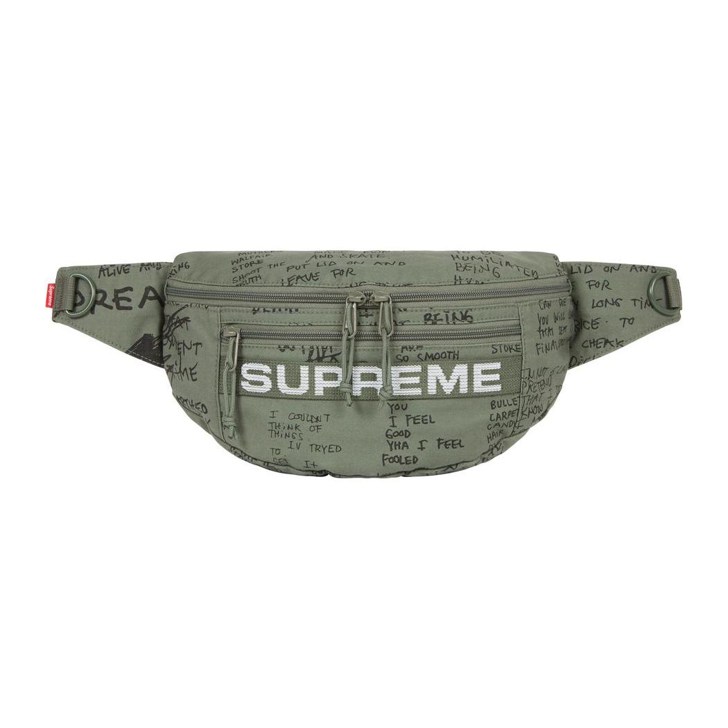 

Новая сумка через плечо Supreme из хлопка с нейлоном, сумка кроссбоди, поясная сумка обычная унисекс зеленая SUP-SS23-1097 20.1*3.0*18.0CM