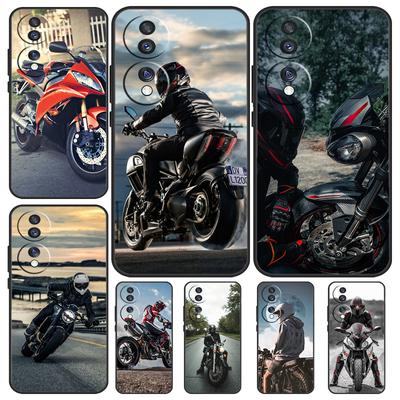 Motorcycle Man For Honor 90 70 50 Lite Magic 5 Pro 8X 9X Phone Case For Honor X8a X9a X7a X6a X9 X7 X8 X9b