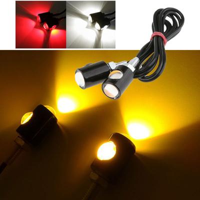 LED Motorrad Signallampe Nummernschildbeleuchtung Mini Blinker Eagle Eye Form Rücklicht Bremse Nebelscheinwerfer Glühbirne 2 STÜCKE