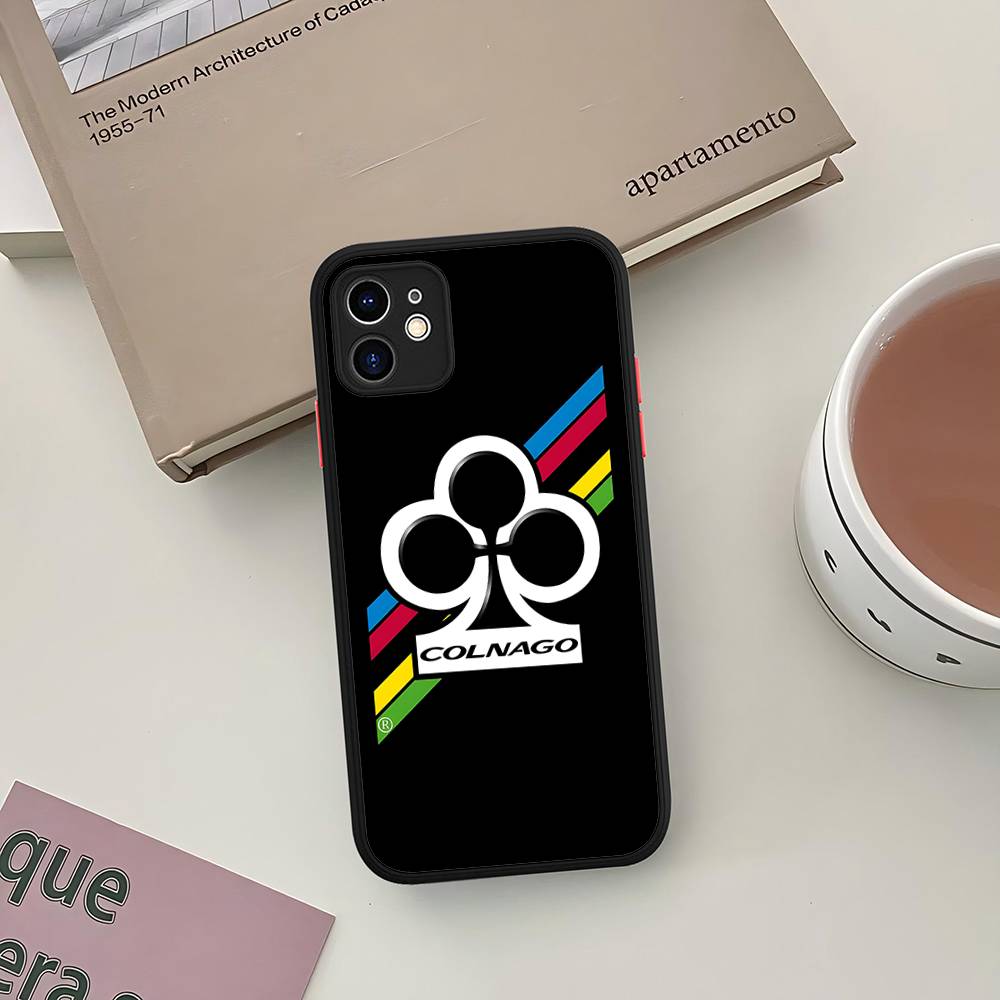 

Fashion Cyclings C-Colnagos Silicone Case For IPhone 16 15 14 13 12 11 Pro Max Plus X XS MAX Shockproof Matte Cover iphone 13
