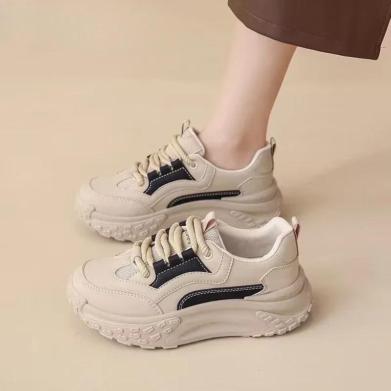 Spring Autumn Ladies Footwear High On Platform Sports Sneakers Women's Athletic Shoes Original Cheap New Arrival 2025 In Offer A