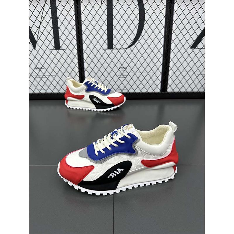 Spring and Autumn Casual Shoes Leather Platform Casual Sports Daddy Shoes