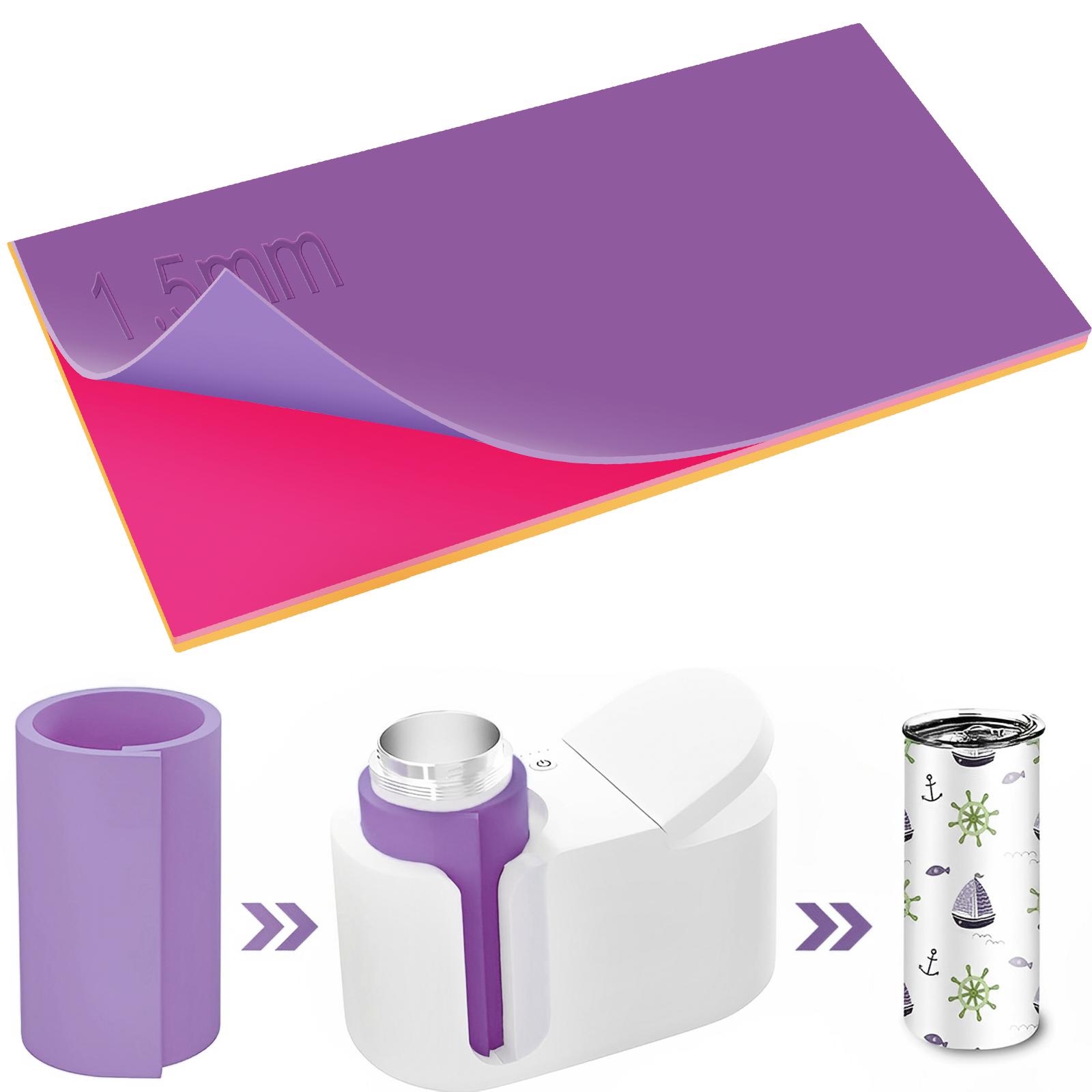 

3 шт. сублимационная обертка для стакана в 3 толщинах многоразовая силиконовая кружка обертка для кружки пресс машина 20 унций 16 унций 12 унций кружка тепла other