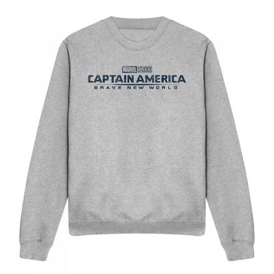 Captain America: Brave New World Unisex Adult Distressed Logo Sweatshirt