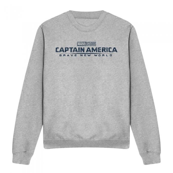 Captain America: Brave New World Unisex Adult Distressed Logo Sweatshirt