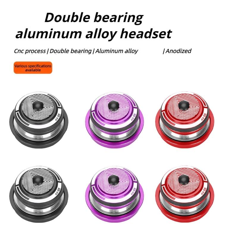 Bike Maintenance Double Bearing Headset Aluminum Alloy Bicycles Headset Replacement Tapered Headset Cycling Accessory