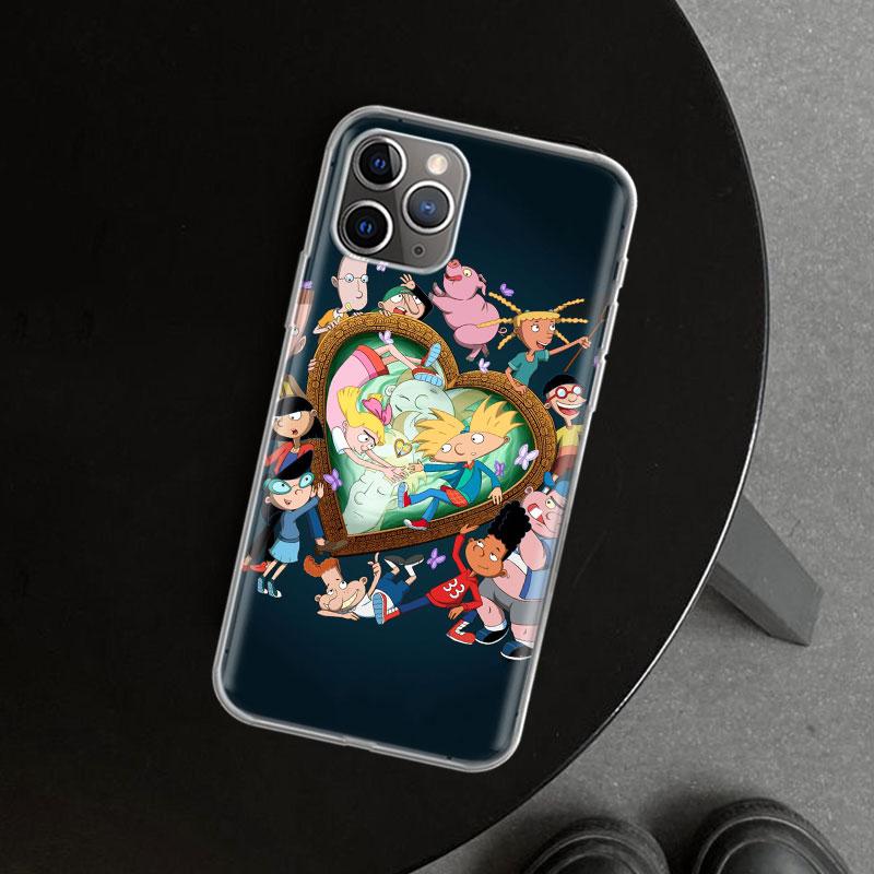 Hey Arnold Helga Cute Funny Cartoon Phone Case Cover For iPhone 11 12 13 Mini 14 15 Plus 16 Pro Max 17 Air 7 8 + SE Art Customiz