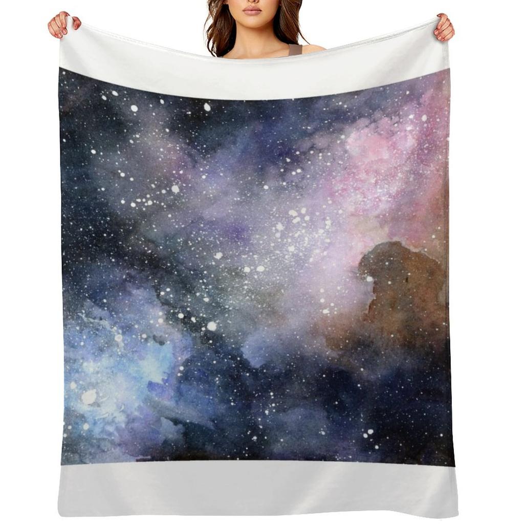 Horsehead Nebula Throw Blanket Decorative Throw Moving Flannel Fabric Weighted Blankets