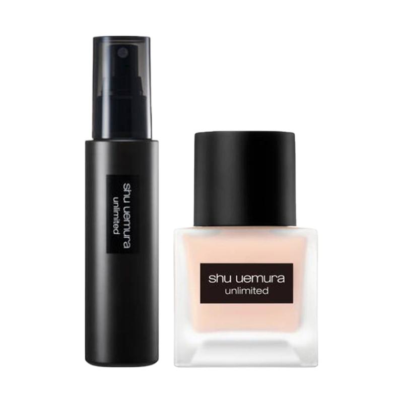 Набор макияжа Shu Uemura Новый набор второй генерации: фиксирующий спрей для тональной основы и жидкая тональная основа Жидкая тональная основа #584 Увлажняющий фиксирующий спрей 100 мл розовый