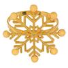 Pack of 6 Napkin Holder Snowflake Napkin Buckles Christmas Serviette Rings Aluminum Material for Napkin Decorations