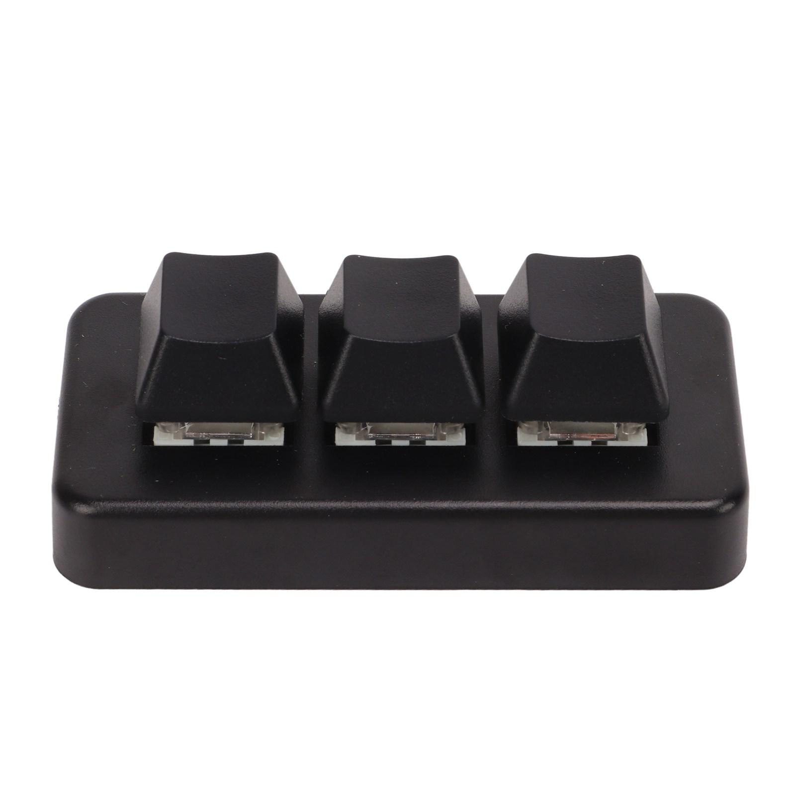 

Мини-клавиатура с 3 кнопками управления и USB-кабелем, клавиатура с индивидуальными ручками, программирование макросов
