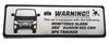 [Honami Works] CARAVAN security emblem 24-hour surveillance dashcam GPS tracker sticker