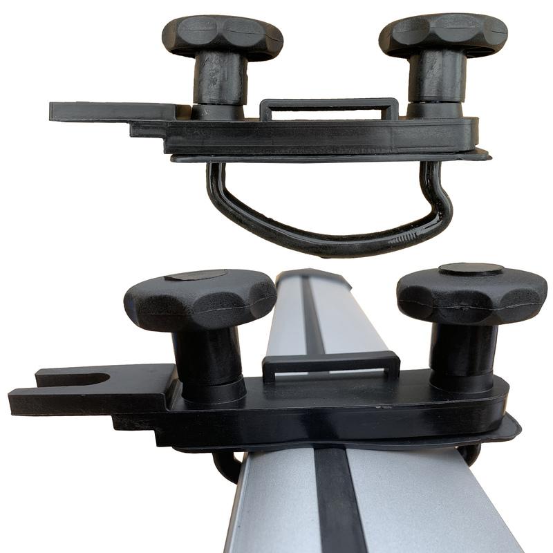 4 Set Universal Car U-Bolts Roof Box Mount Kit Metal Clamps Van Luggage Rack Accessories Secure Fitting Easy Installation