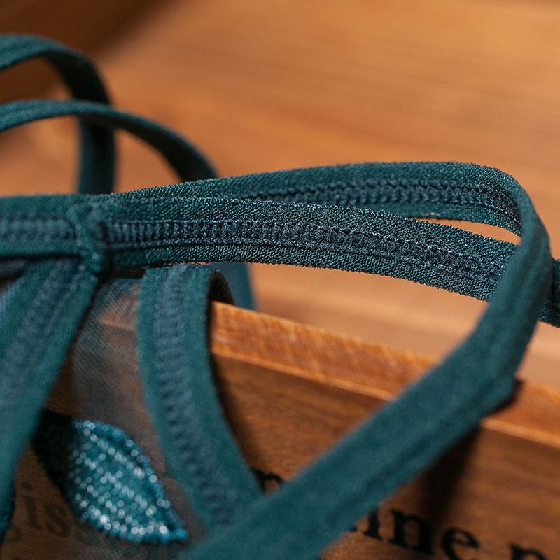 Women Thongs G Strings Crotchless Bandage Underwear Panties Sexy Calcinha Tanga Briefs Embroidered Panties