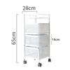 Heavy Duty Kitchen Shelf with Wheels, Shelves Cart ,Storage Trolley, for Household Bathroom