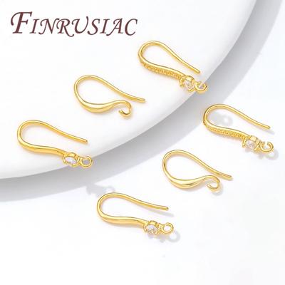 10/20 Stuks 18K Verguld Oorbellen Haken Sluitingen Oorhaken DIY Dames Sieraden Oorbellen Accessoires Basis Voor Oorbellen