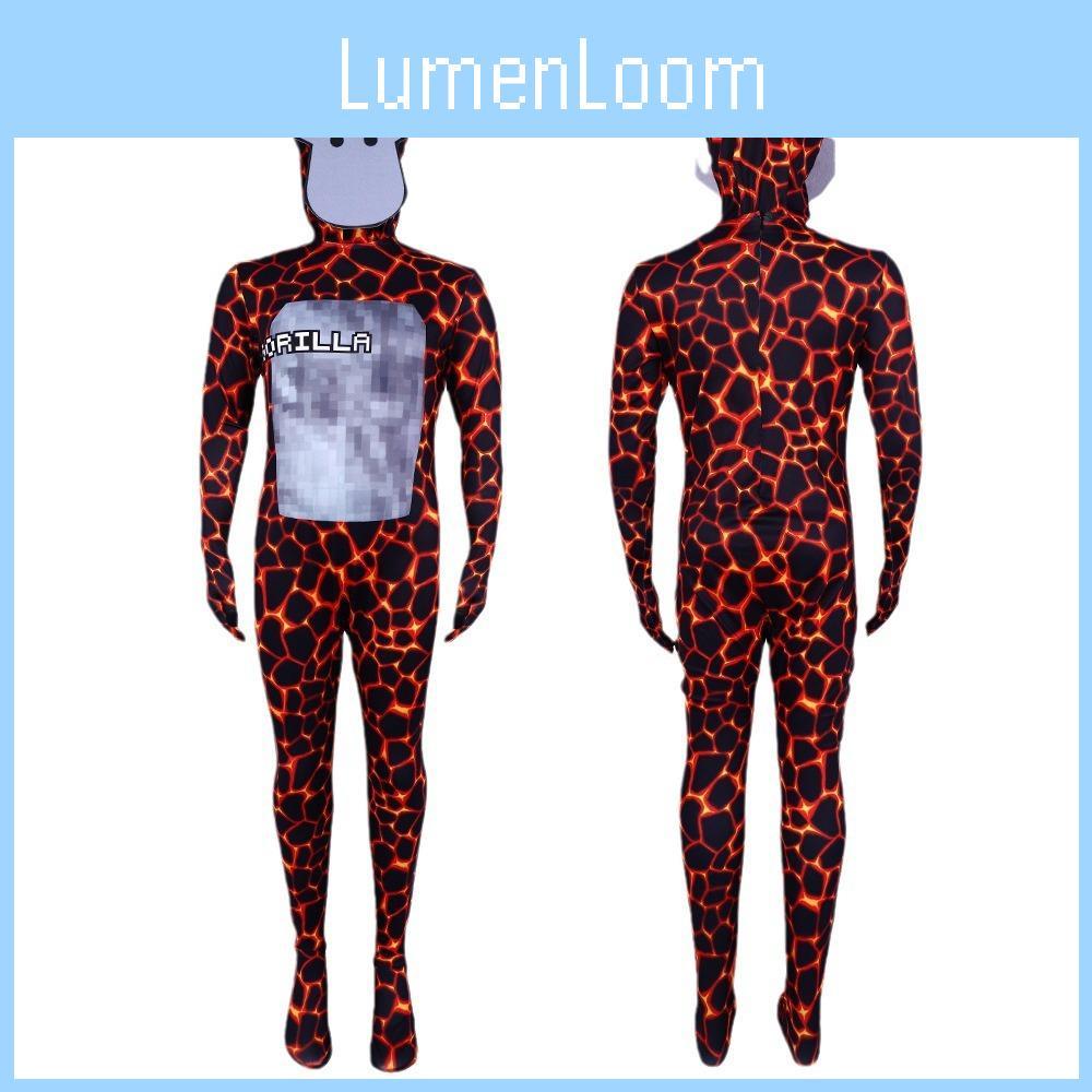 Gorilla Tag Game Cosplay Lava Gorilla Costume Performance Suit For Stage Play