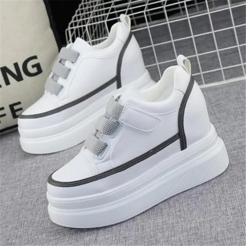 Fashion Hot Sales Women Chunky Sneakers Fashion Platform Sneakers Ladies Wedges Casual Shoes for  Leather Sports Vulcanized shoes
